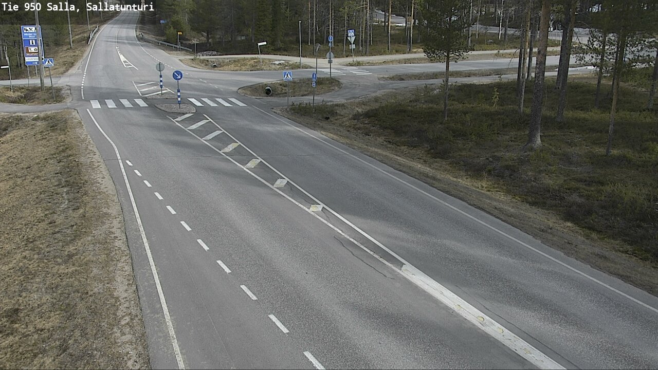 Weather Camera Image Väg 950 Salla, Sallatunturi, Salla, Lappi