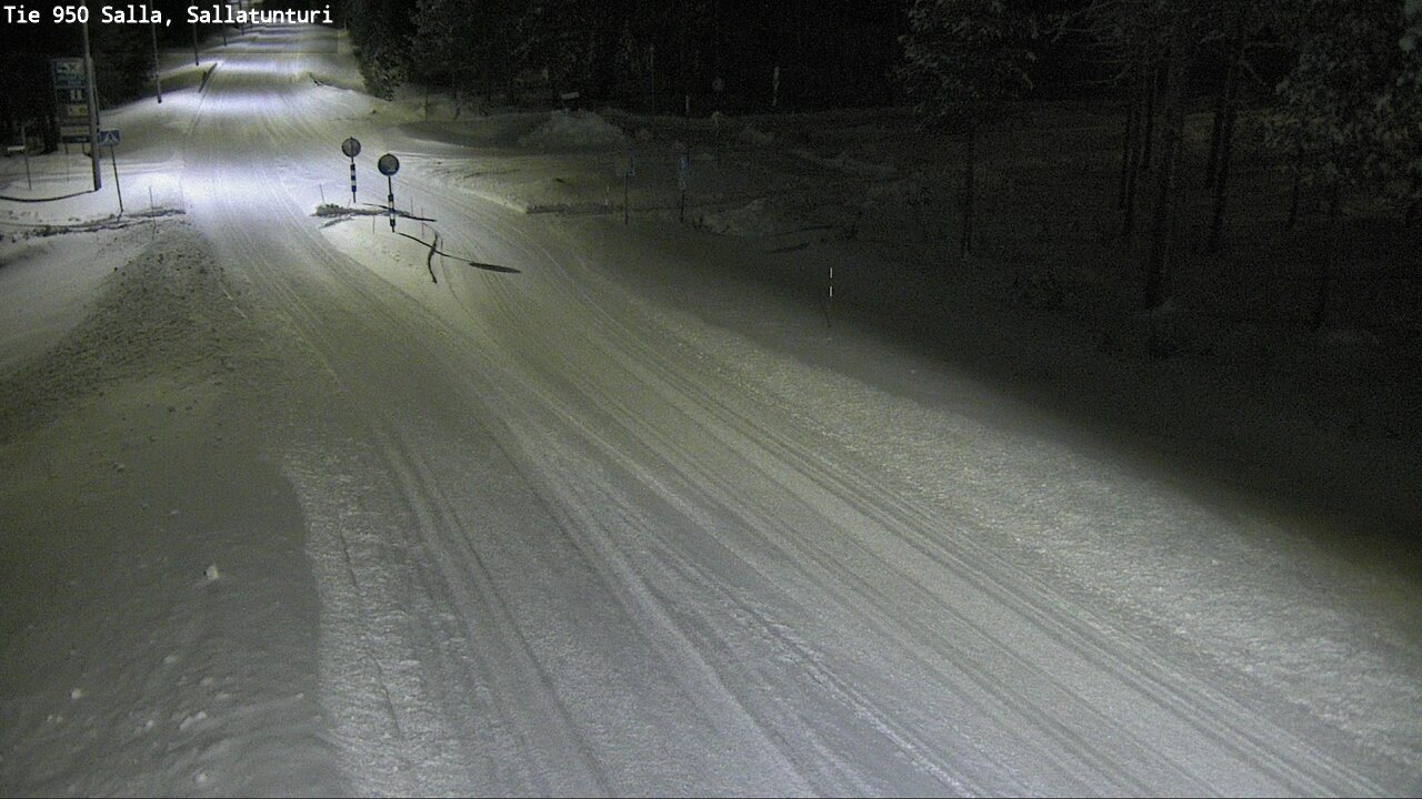 Weather Camera Image Road 950 Salla, Sallatunturi, Salla, Lappi