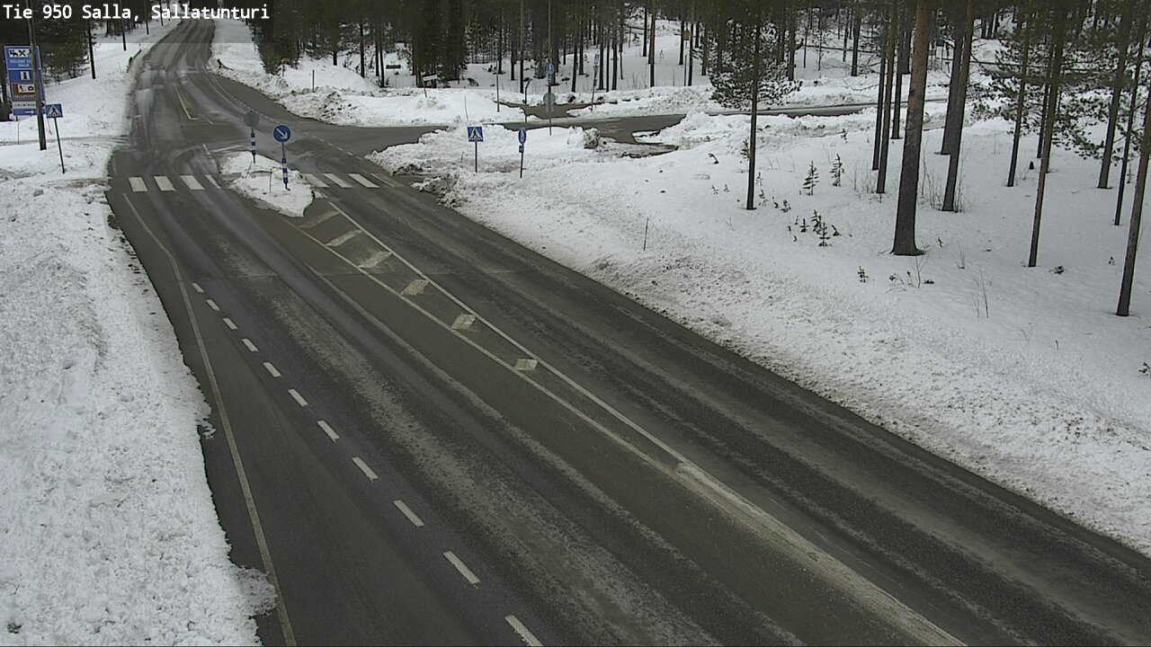 Weather Camera Image Road 950 Salla, Sallatunturi, Salla, Lappi