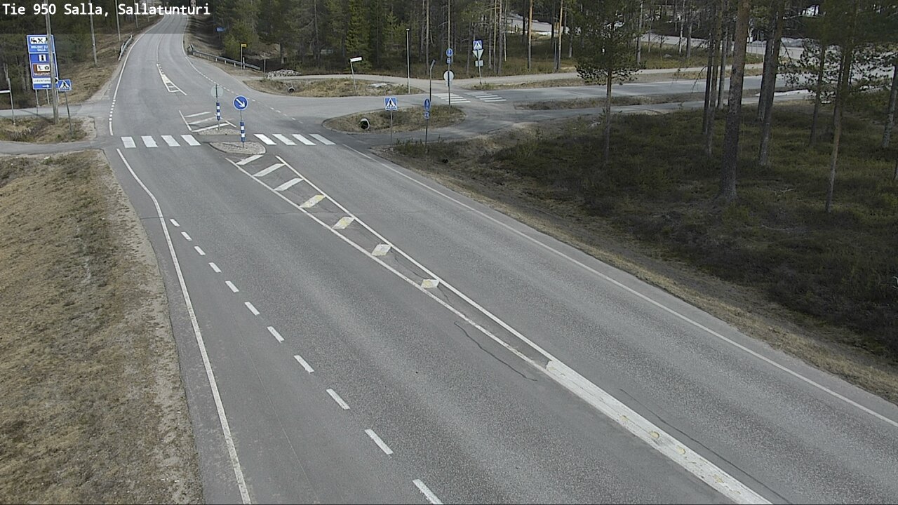 Weather Camera Image Väg 950 Salla, Sallatunturi, Salla, Lappi