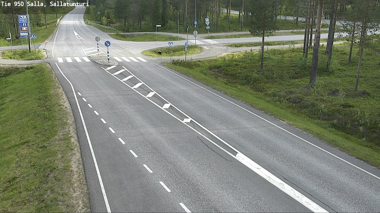 Weather Camera Image Väg 950 Salla, Sallatunturi, Salla, Lappi