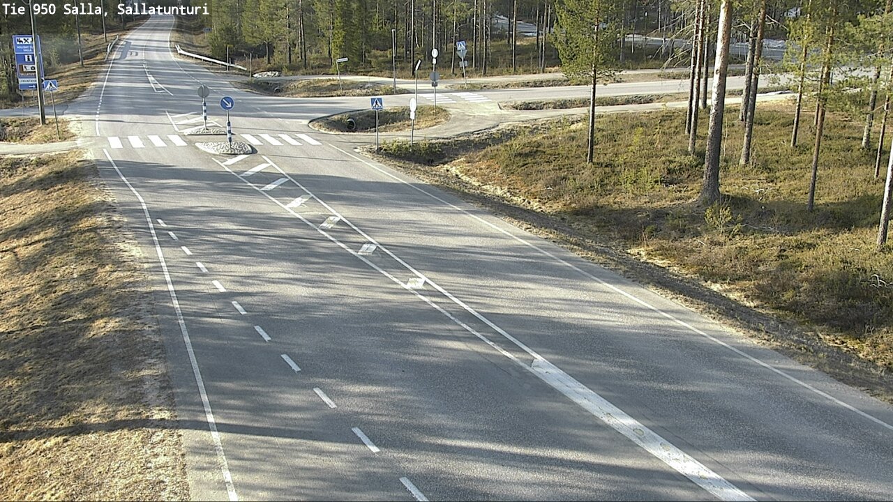 Weather Camera Image Väg 950 Salla, Sallatunturi, Salla, Lappi