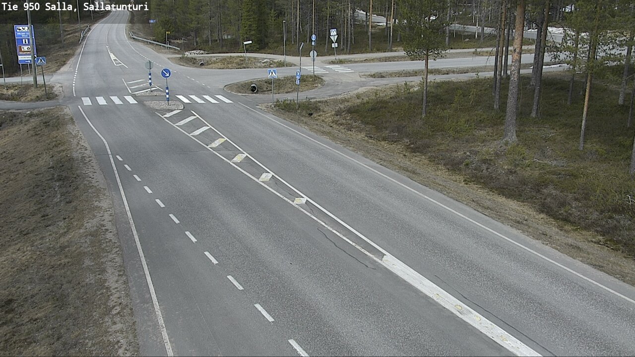 Weather Camera Image Väg 950 Salla, Sallatunturi, Salla, Lappi
