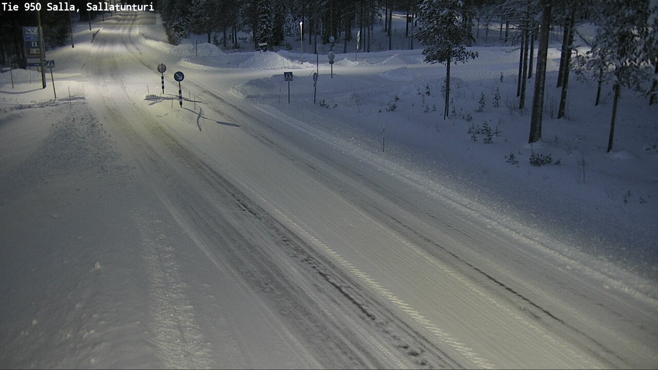 Weather Camera Image Road 950 Salla, Sallatunturi, Salla, Lappi