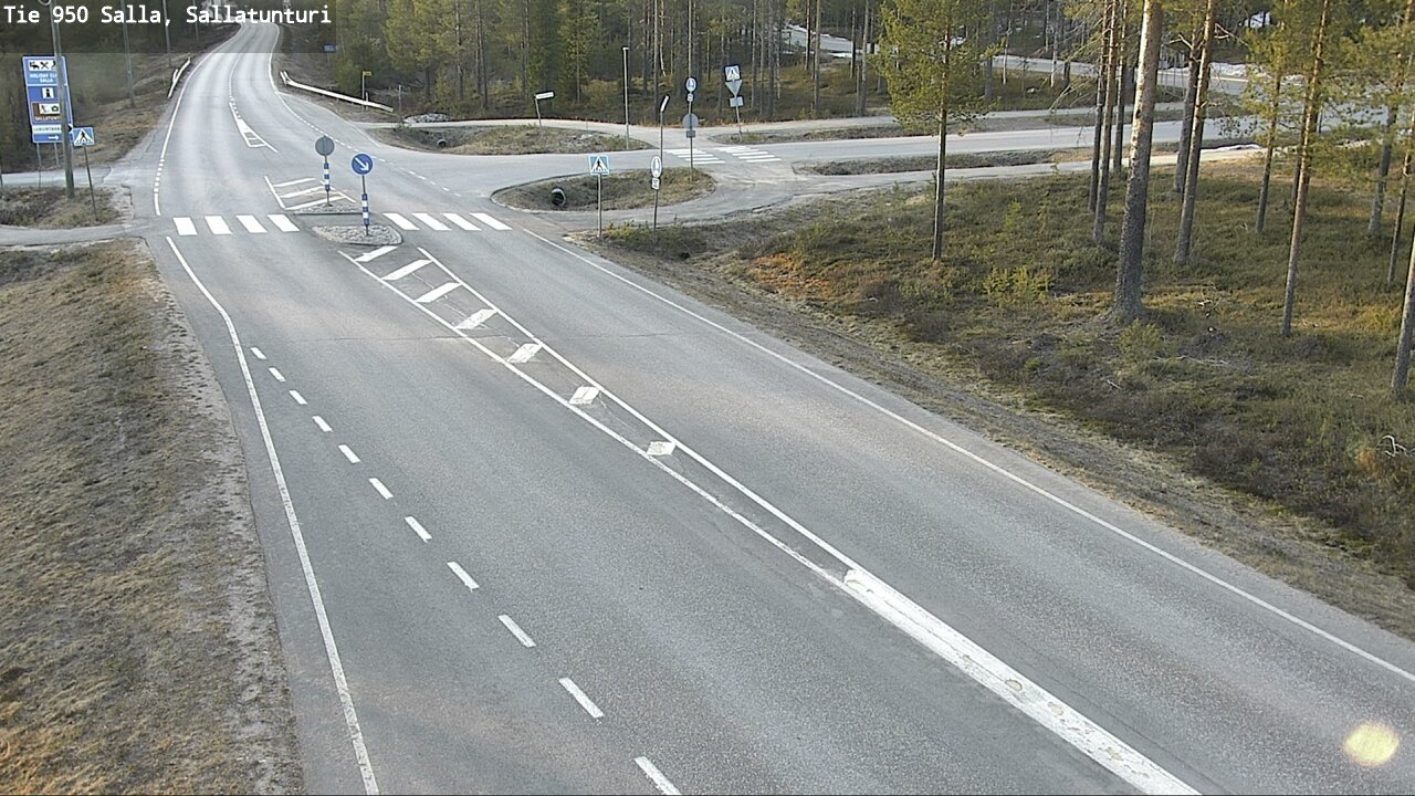 Weather Camera Image Väg 950 Salla, Sallatunturi, Salla, Lappi