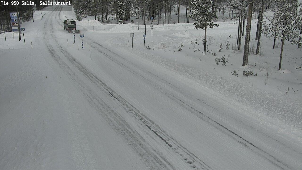Weather Camera Image Road 950 Salla, Sallatunturi, Salla, Lappi
