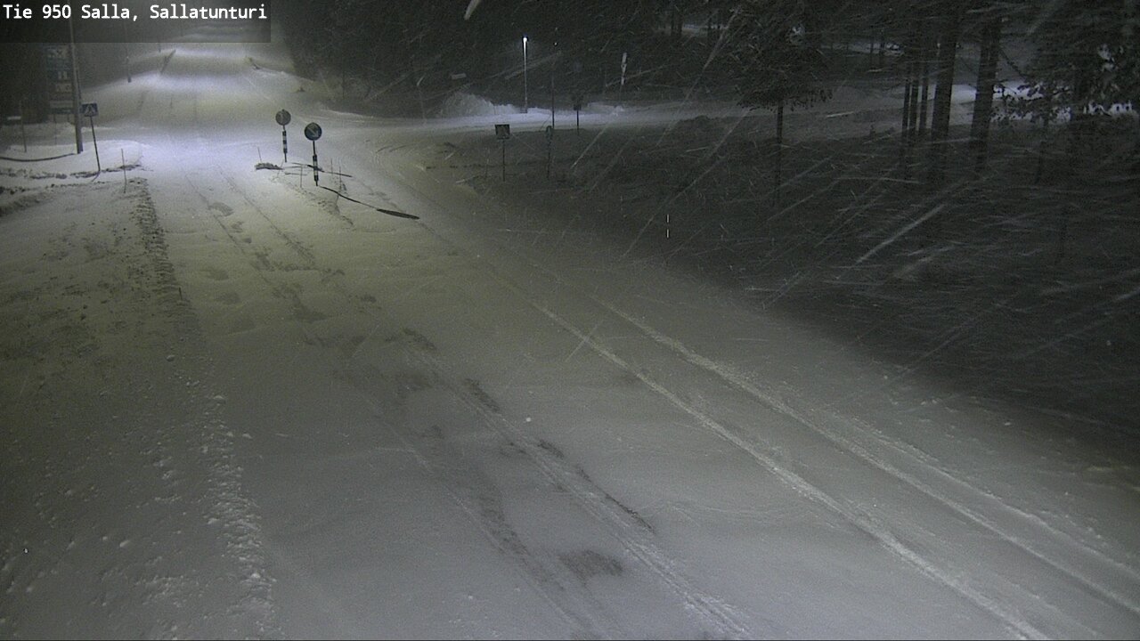 Weather Camera Image Road 950 Salla, Sallatunturi, Salla, Lappi