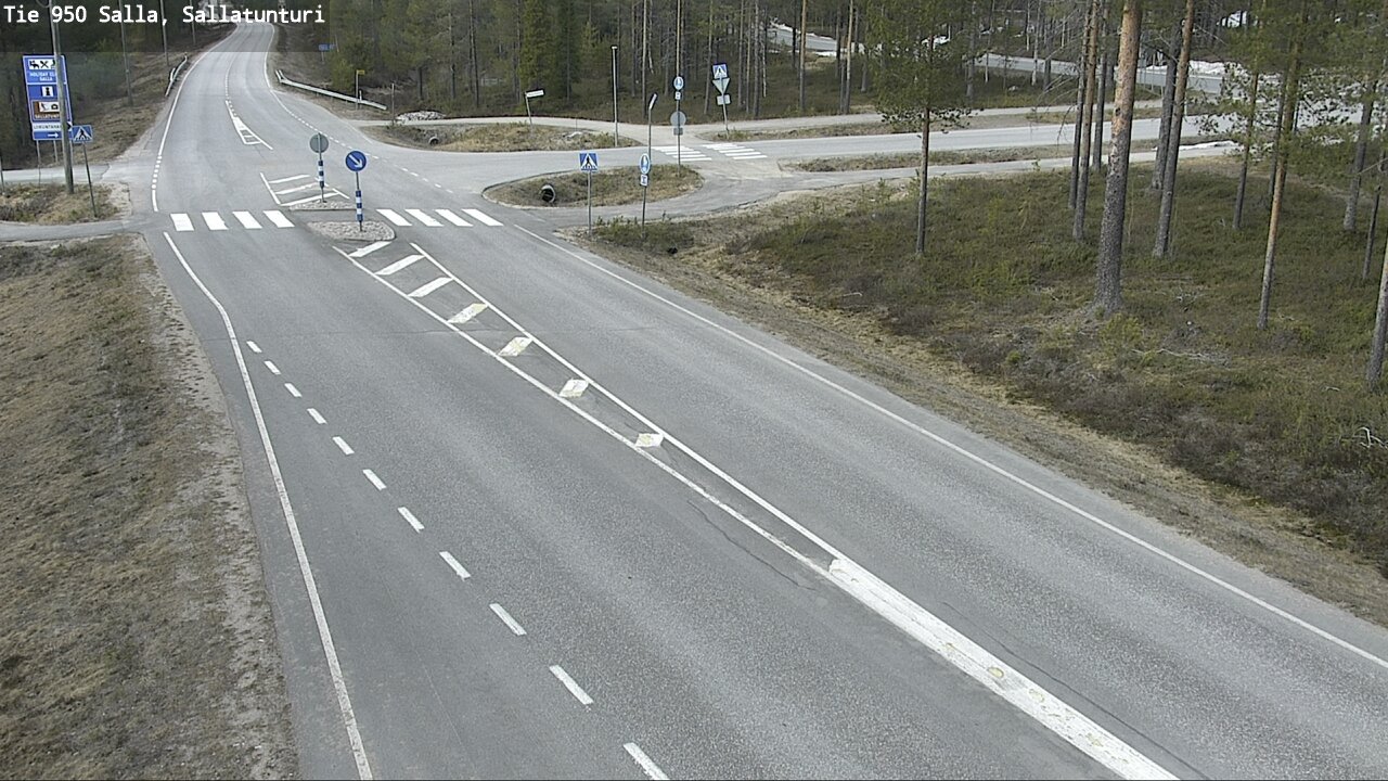 Weather Camera Image Väg 950 Salla, Sallatunturi, Salla, Lappi