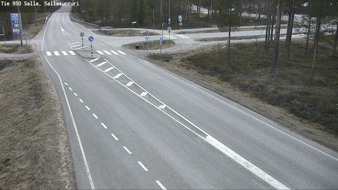 Weather Camera Image Väg 950 Salla, Sallatunturi, Salla, Lappi