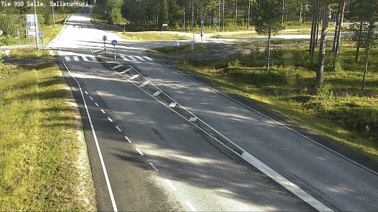 Weather Camera Image Väg 950 Salla, Sallatunturi, Salla, Lappi