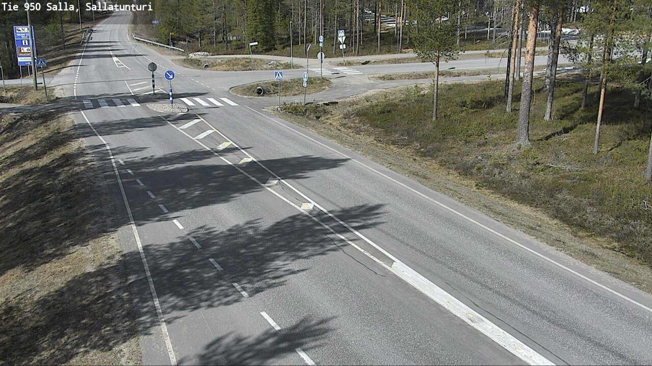 Weather Camera Image Väg 950 Salla, Sallatunturi, Salla, Lappi