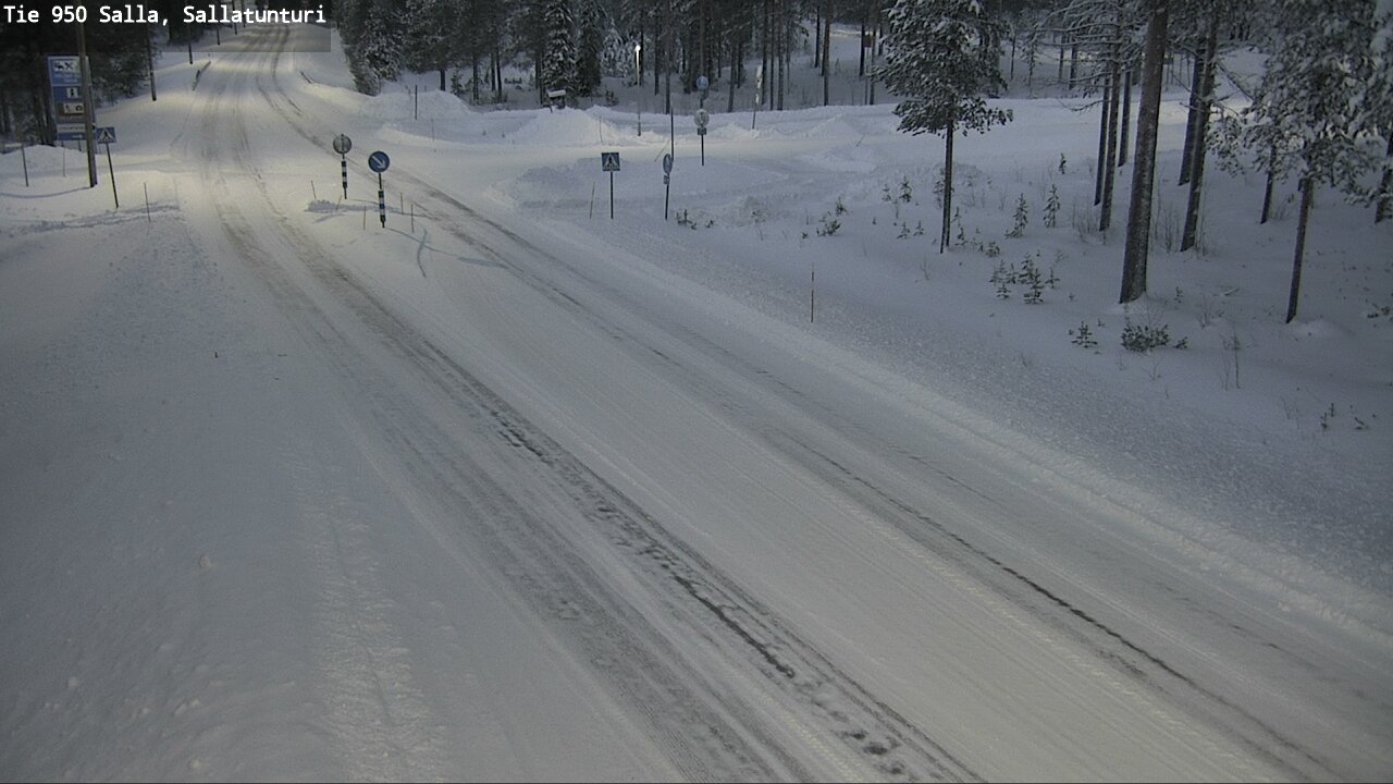 Weather Camera Image Road 950 Salla, Sallatunturi, Salla, Lappi
