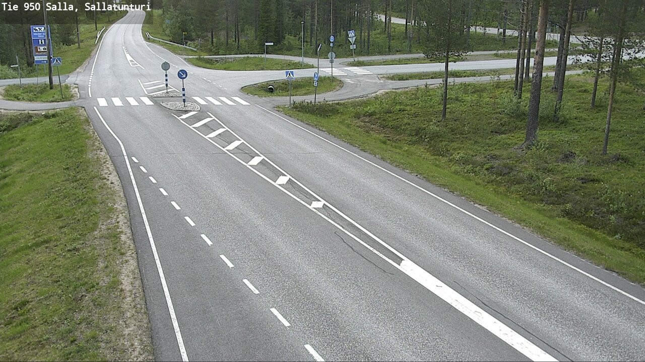 Weather Camera Image Väg 950 Salla, Sallatunturi, Salla, Lappi