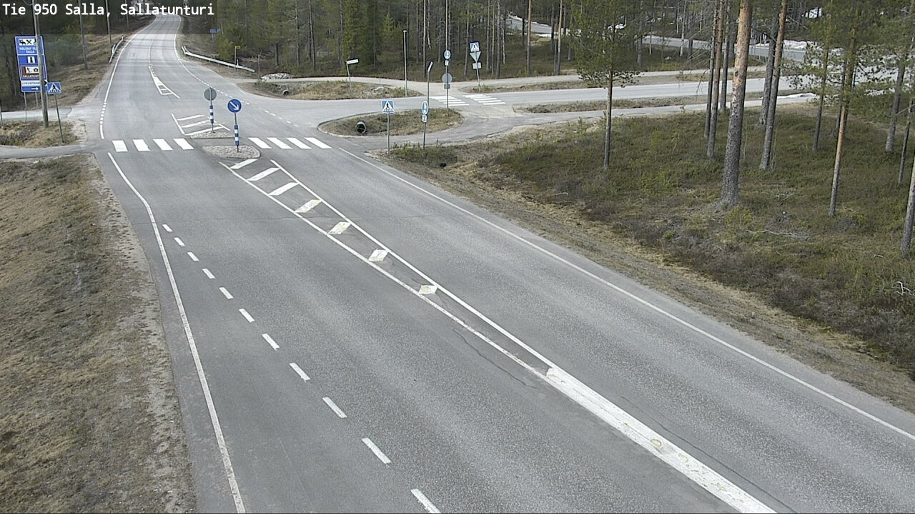 Weather Camera Image Väg 950 Salla, Sallatunturi, Salla, Lappi