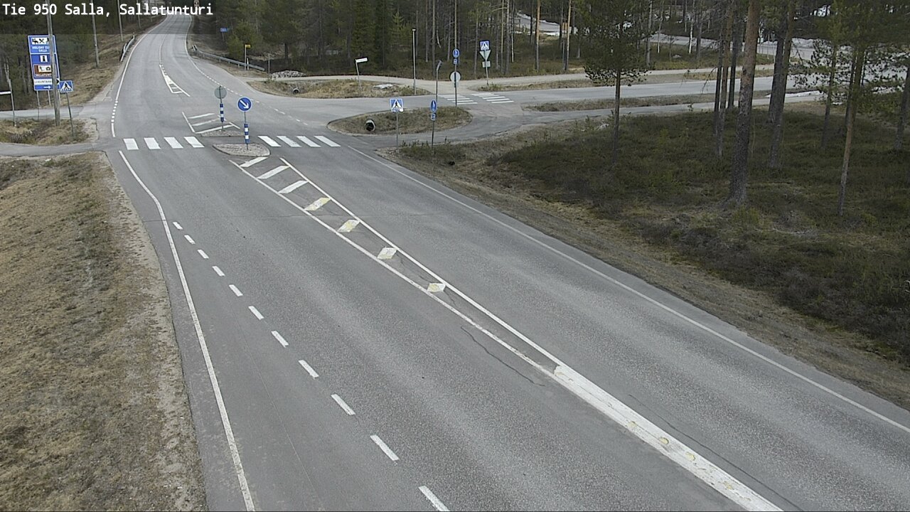 Weather Camera Image Väg 950 Salla, Sallatunturi, Salla, Lappi