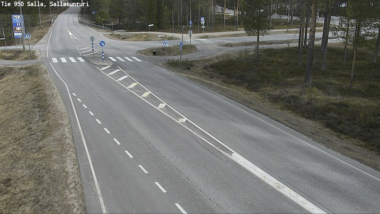 Weather Camera Image Väg 950 Salla, Sallatunturi, Salla, Lappi