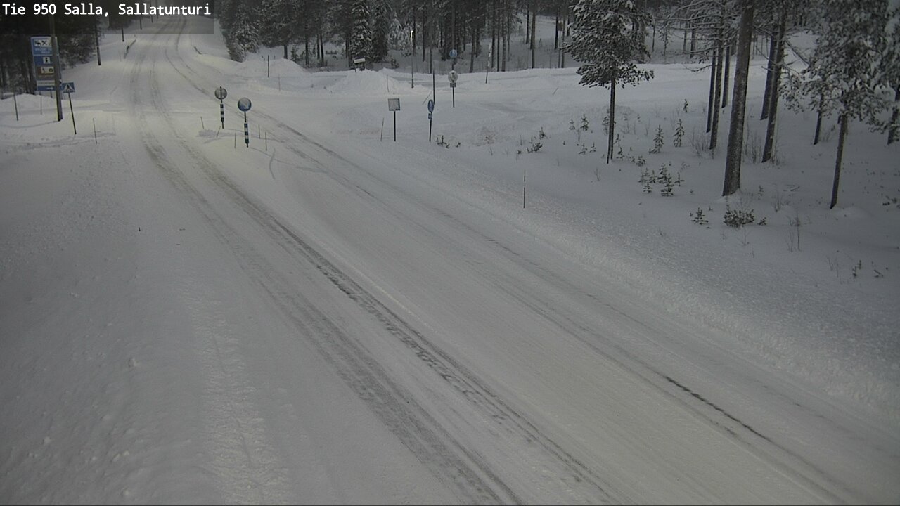 Weather Camera Image Road 950 Salla, Sallatunturi, Salla, Lappi