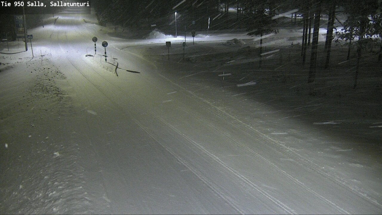 Weather Camera Image Road 950 Salla, Sallatunturi, Salla, Lappi