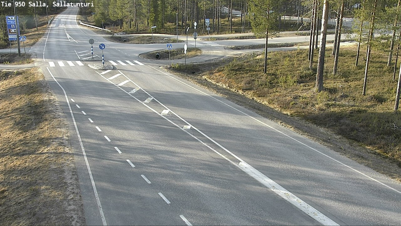 Weather Camera Image Väg 950 Salla, Sallatunturi, Salla, Lappi