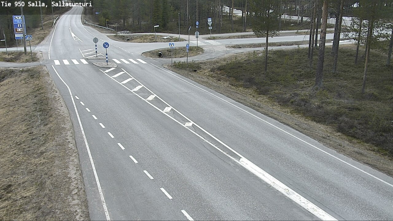 Weather Camera Image Väg 950 Salla, Sallatunturi, Salla, Lappi