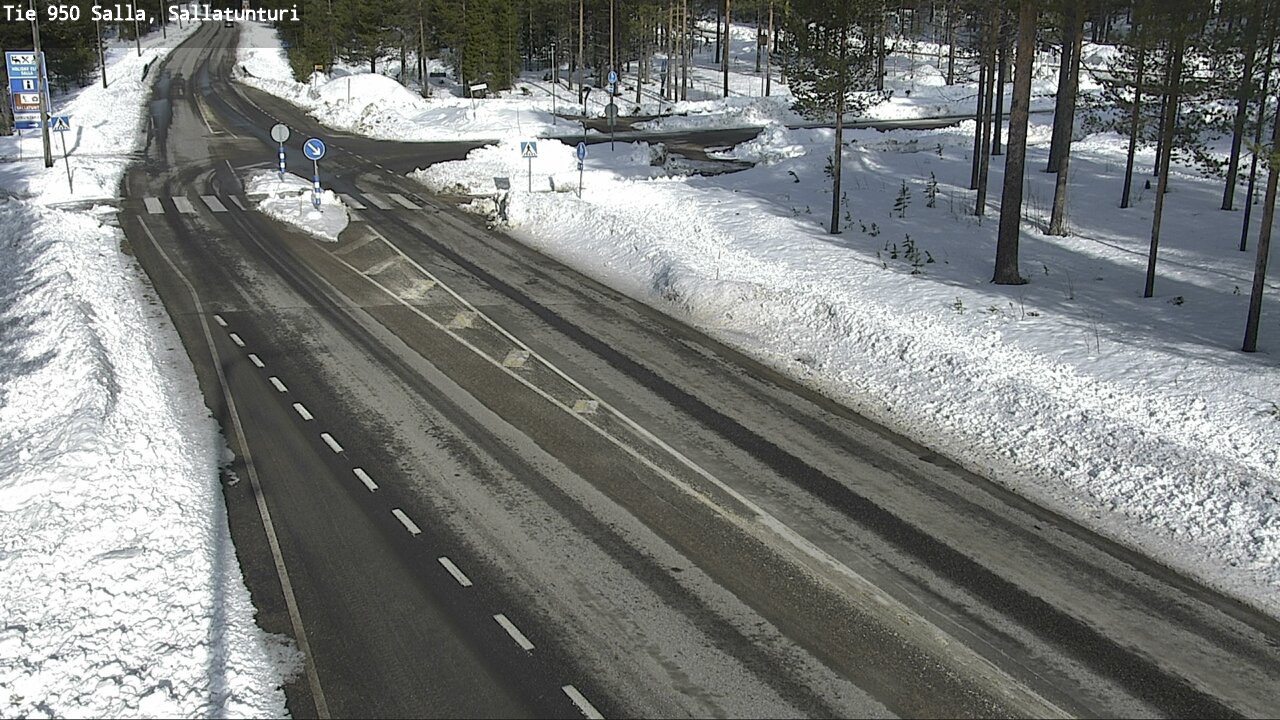 Weather Camera Image Road 950 Salla, Sallatunturi, Salla, Lappi