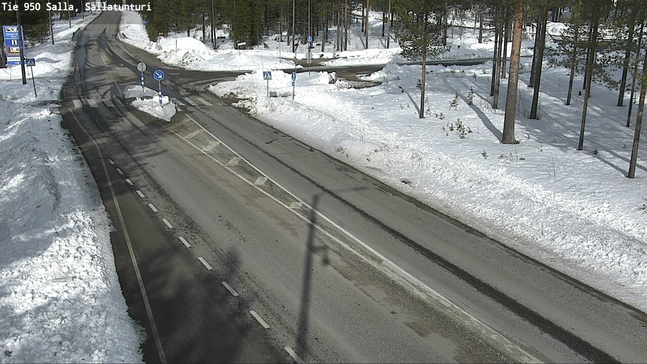 Weather Camera Image Road 950 Salla, Sallatunturi, Salla, Lappi