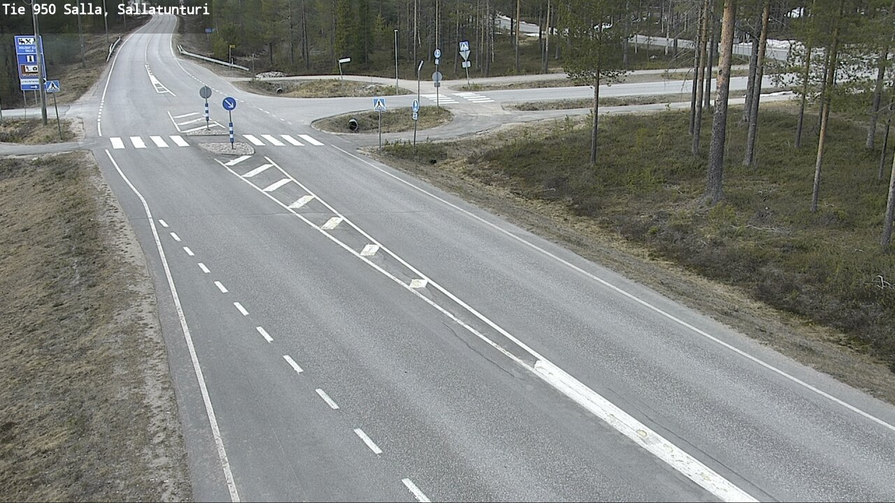 Weather Camera Image Väg 950 Salla, Sallatunturi, Salla, Lappi