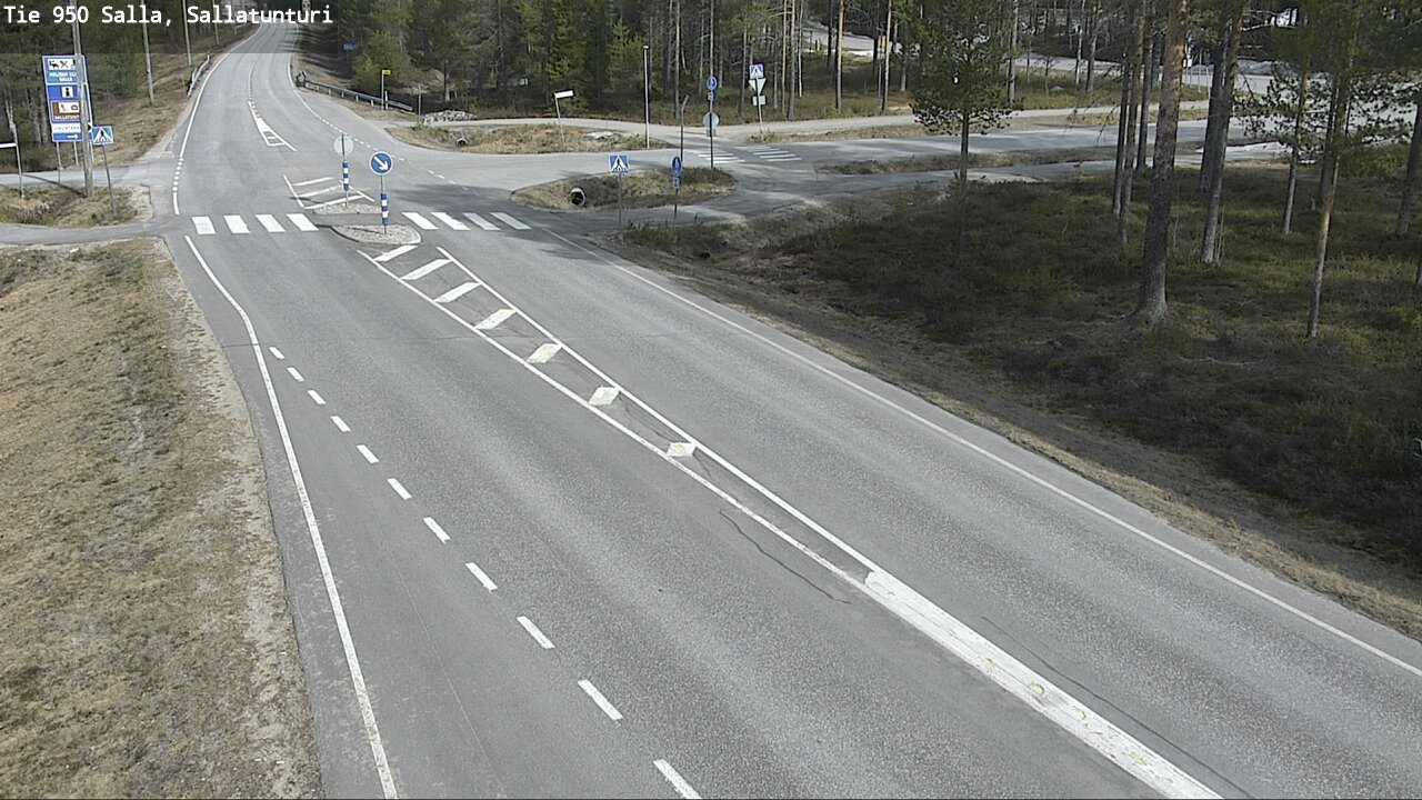 Weather Camera Image Väg 950 Salla, Sallatunturi, Salla, Lappi