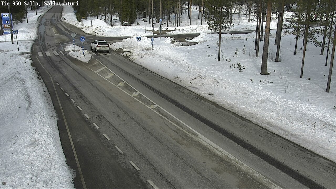 Weather Camera Image Väg 950 Salla, Sallatunturi, Salla, Lappi