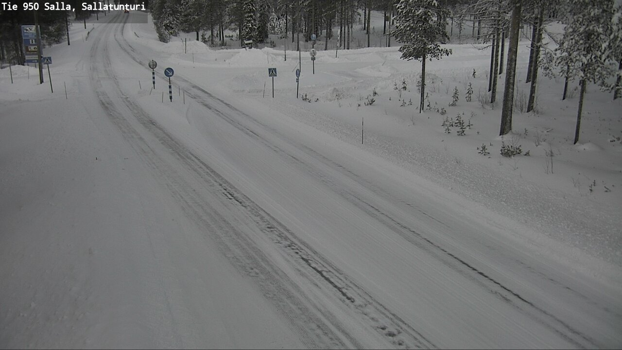 Weather Camera Image Road 950 Salla, Sallatunturi, Salla, Lappi