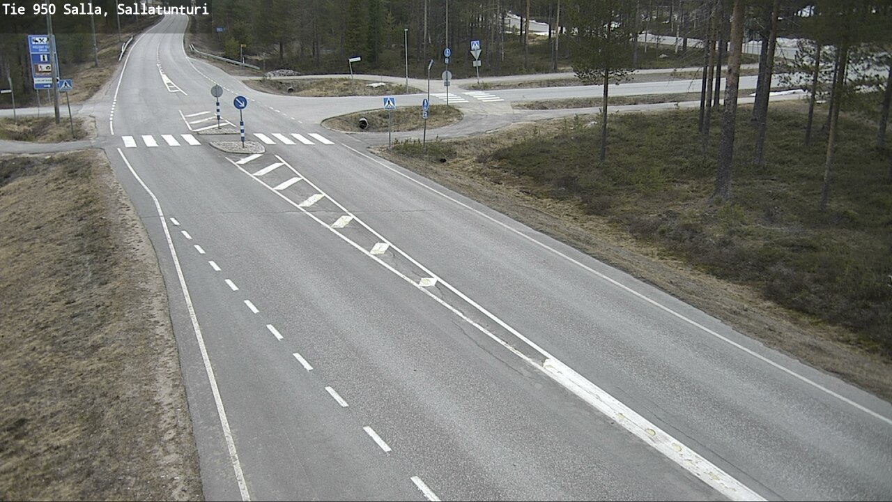 Weather Camera Image Väg 950 Salla, Sallatunturi, Salla, Lappi
