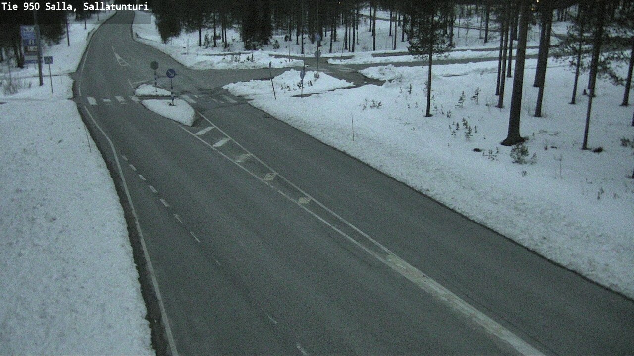 Weather Camera Image Väg 950 Salla, Sallatunturi, Salla, Lappi