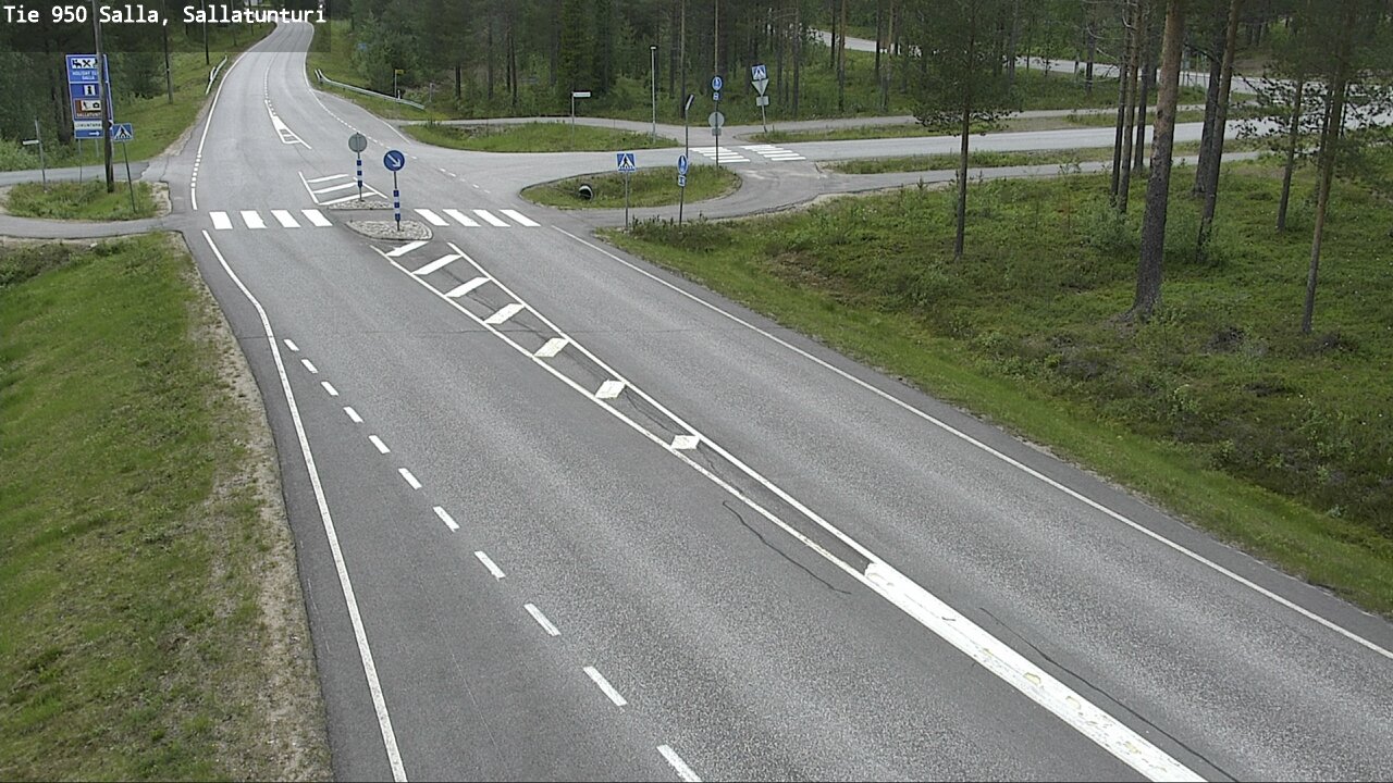 Weather Camera Image Väg 950 Salla, Sallatunturi, Salla, Lappi