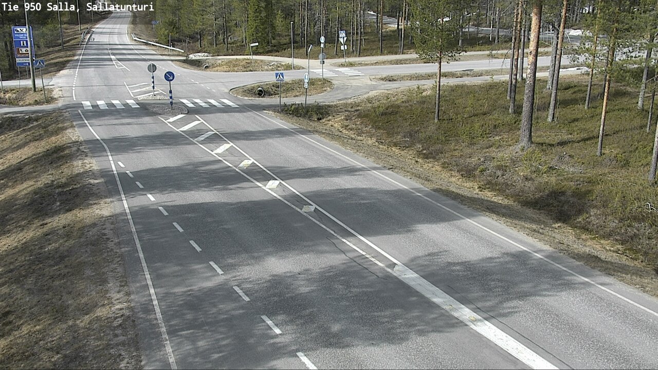 Weather Camera Image Väg 950 Salla, Sallatunturi, Salla, Lappi