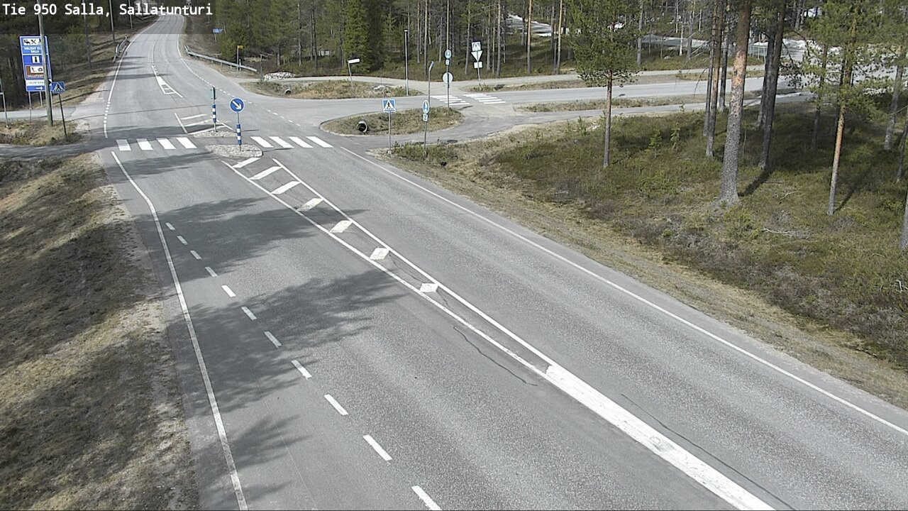 Weather Camera Image Väg 950 Salla, Sallatunturi, Salla, Lappi