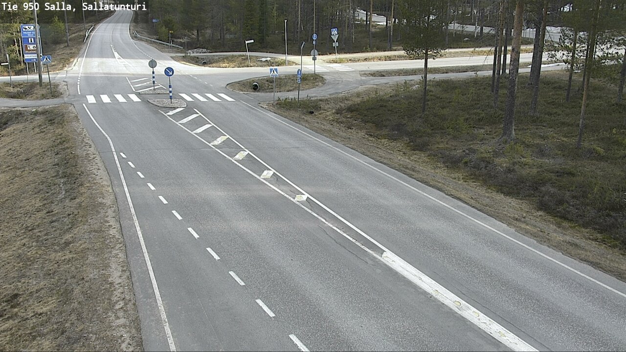 Weather Camera Image Väg 950 Salla, Sallatunturi, Salla, Lappi