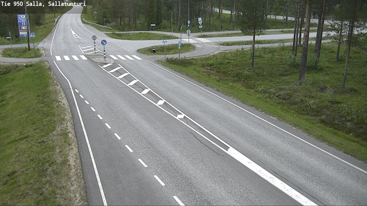 Weather Camera Image Väg 950 Salla, Sallatunturi, Salla, Lappi