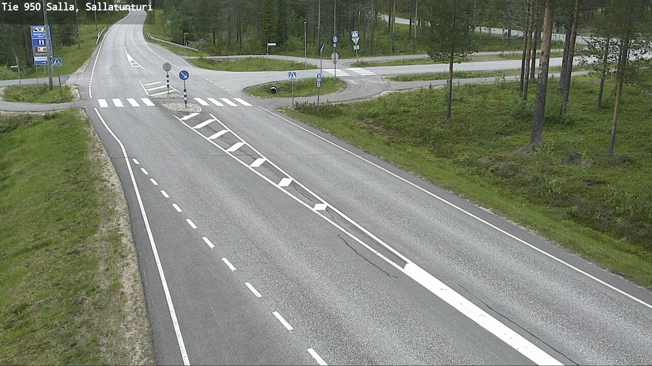 Weather Camera Image Väg 950 Salla, Sallatunturi, Salla, Lappi