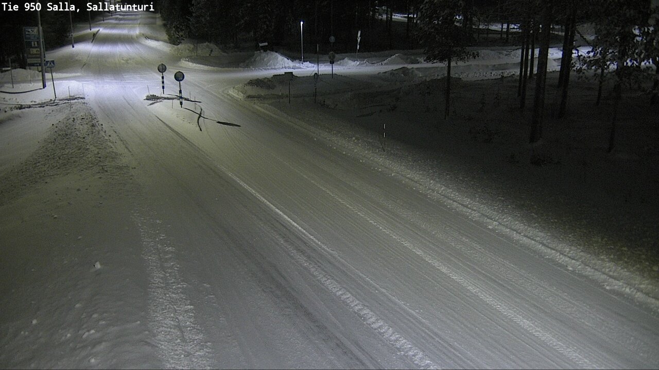 Weather Camera Image Road 950 Salla, Sallatunturi, Salla, Lappi