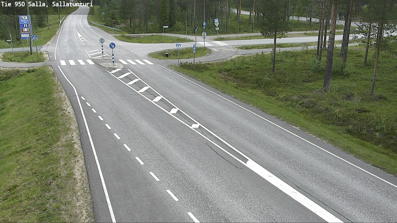 Weather Camera Image Väg 950 Salla, Sallatunturi, Salla, Lappi