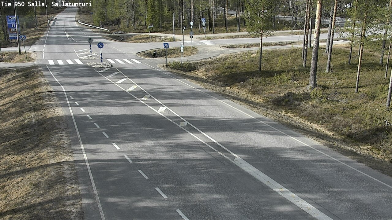 Weather Camera Image Väg 950 Salla, Sallatunturi, Salla, Lappi