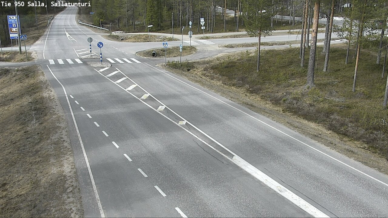 Weather Camera Image Väg 950 Salla, Sallatunturi, Salla, Lappi