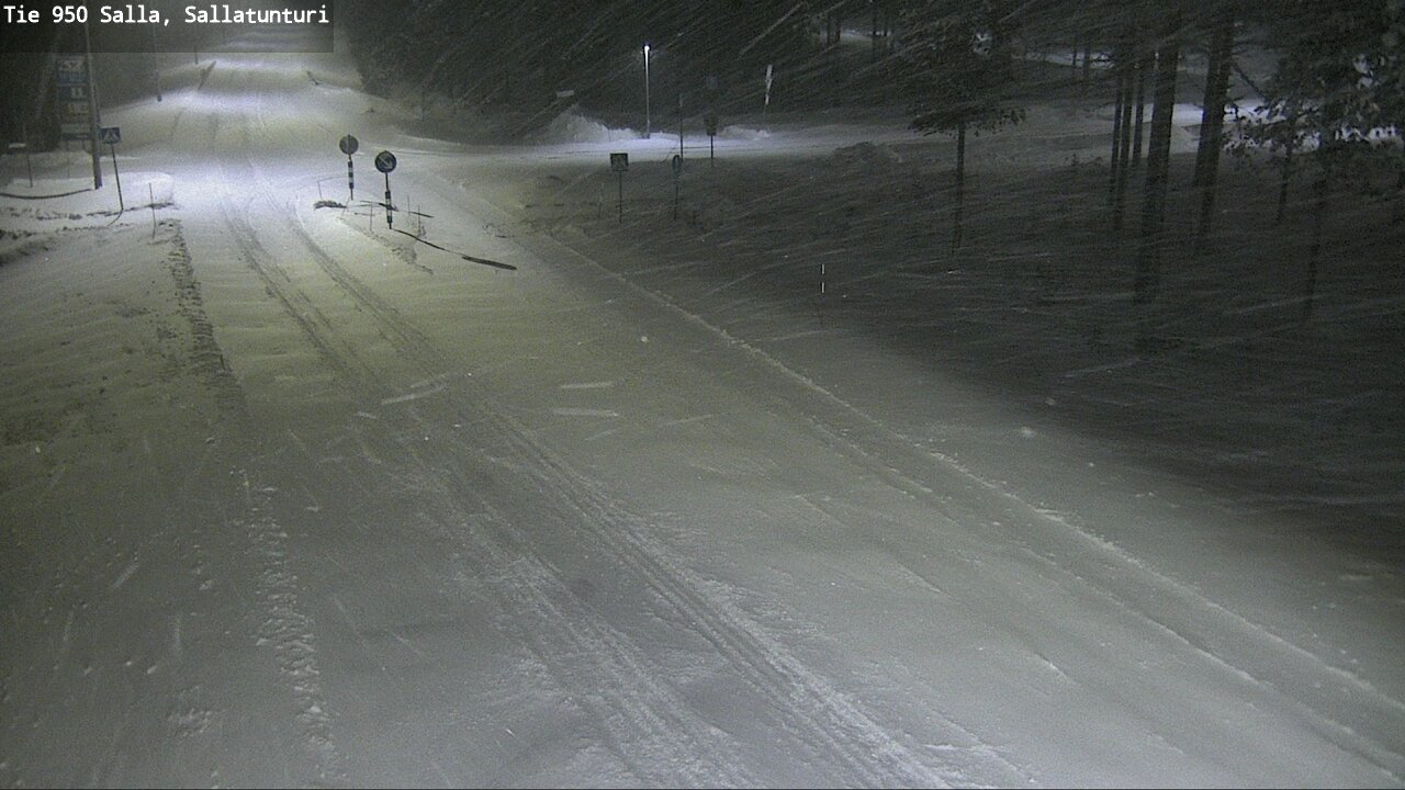 Weather Camera Image Road 950 Salla, Sallatunturi, Salla, Lappi