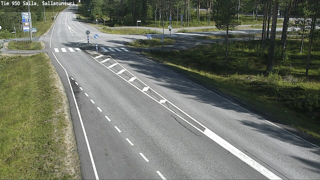 Weather Camera Image Väg 950 Salla, Sallatunturi, Salla, Lappi