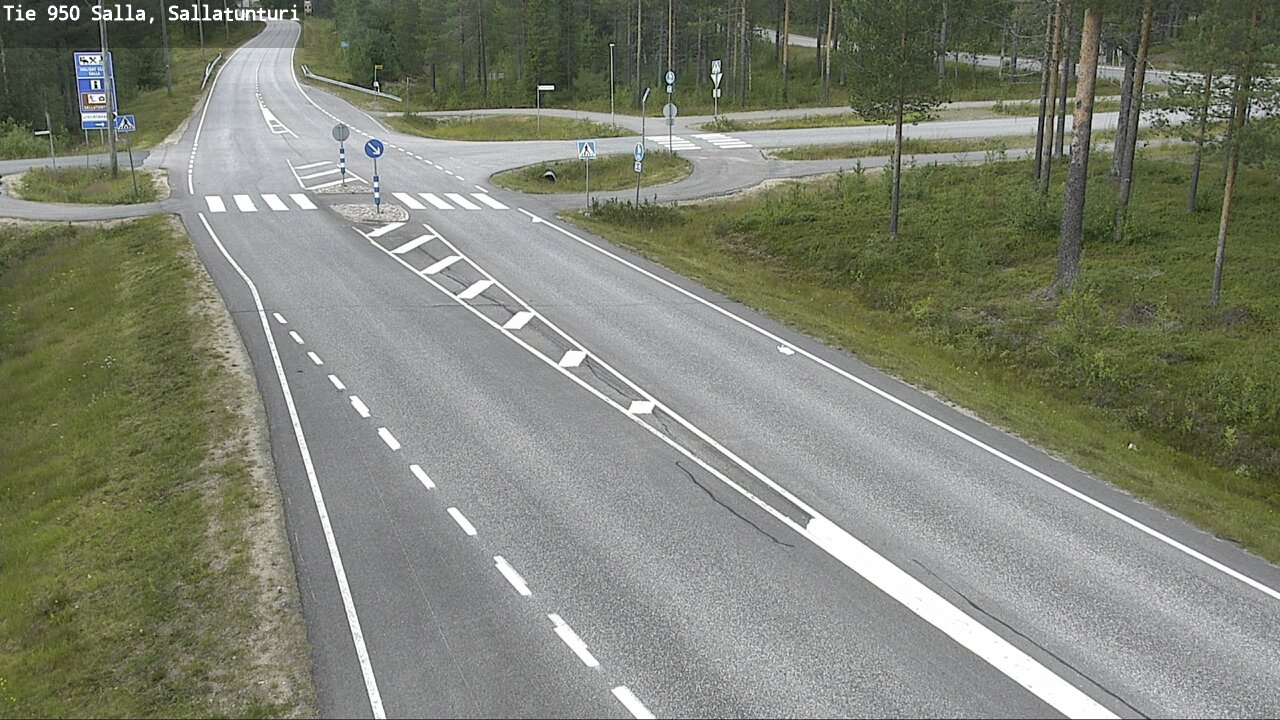 Weather Camera Image Väg 950 Salla, Sallatunturi, Salla, Lappi