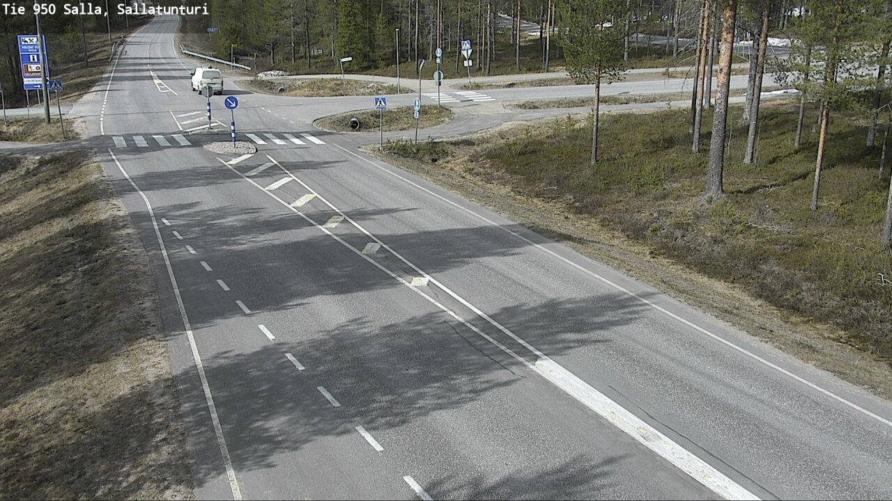 Weather Camera Image Väg 950 Salla, Sallatunturi, Salla, Lappi