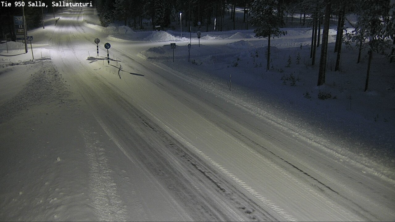 Weather Camera Image Väg 950 Salla, Sallatunturi, Salla, Lappi