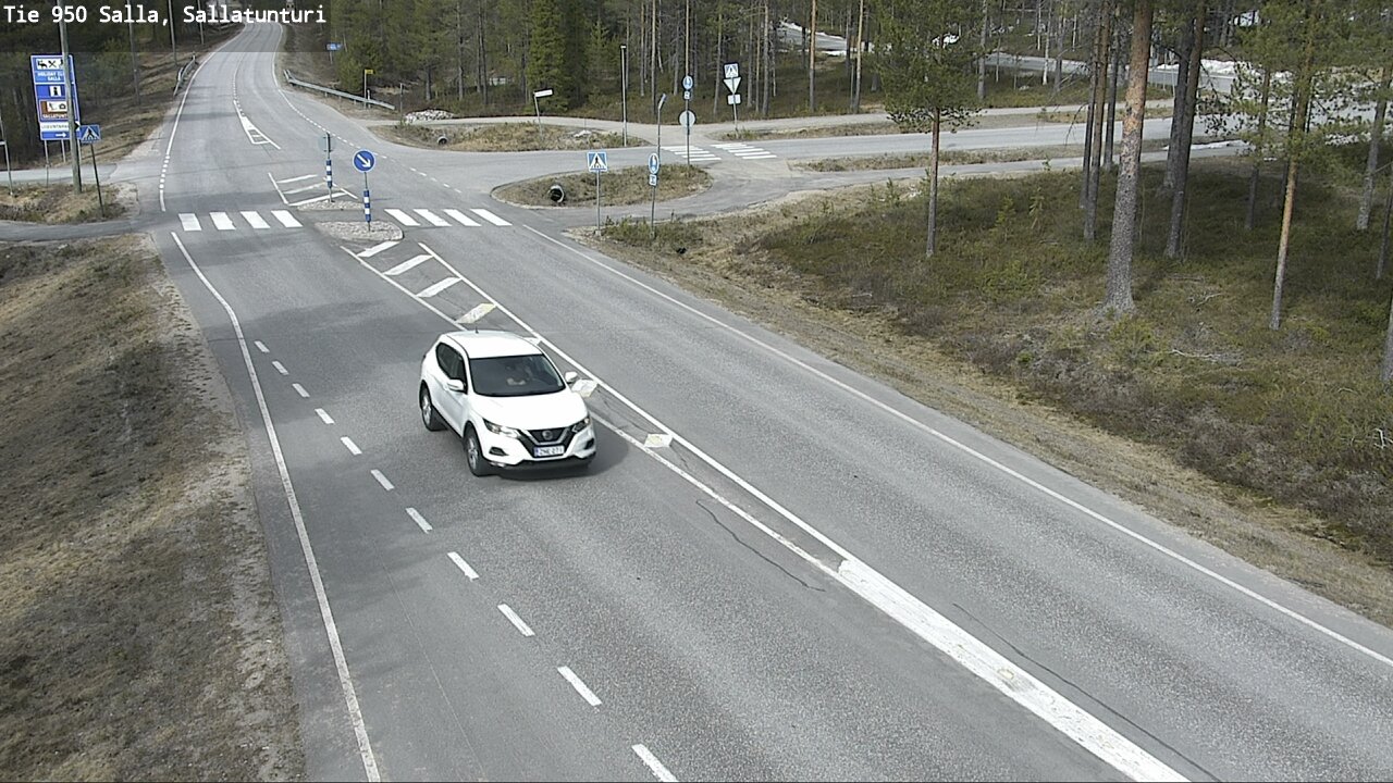 Weather Camera Image Väg 950 Salla, Sallatunturi, Salla, Lappi