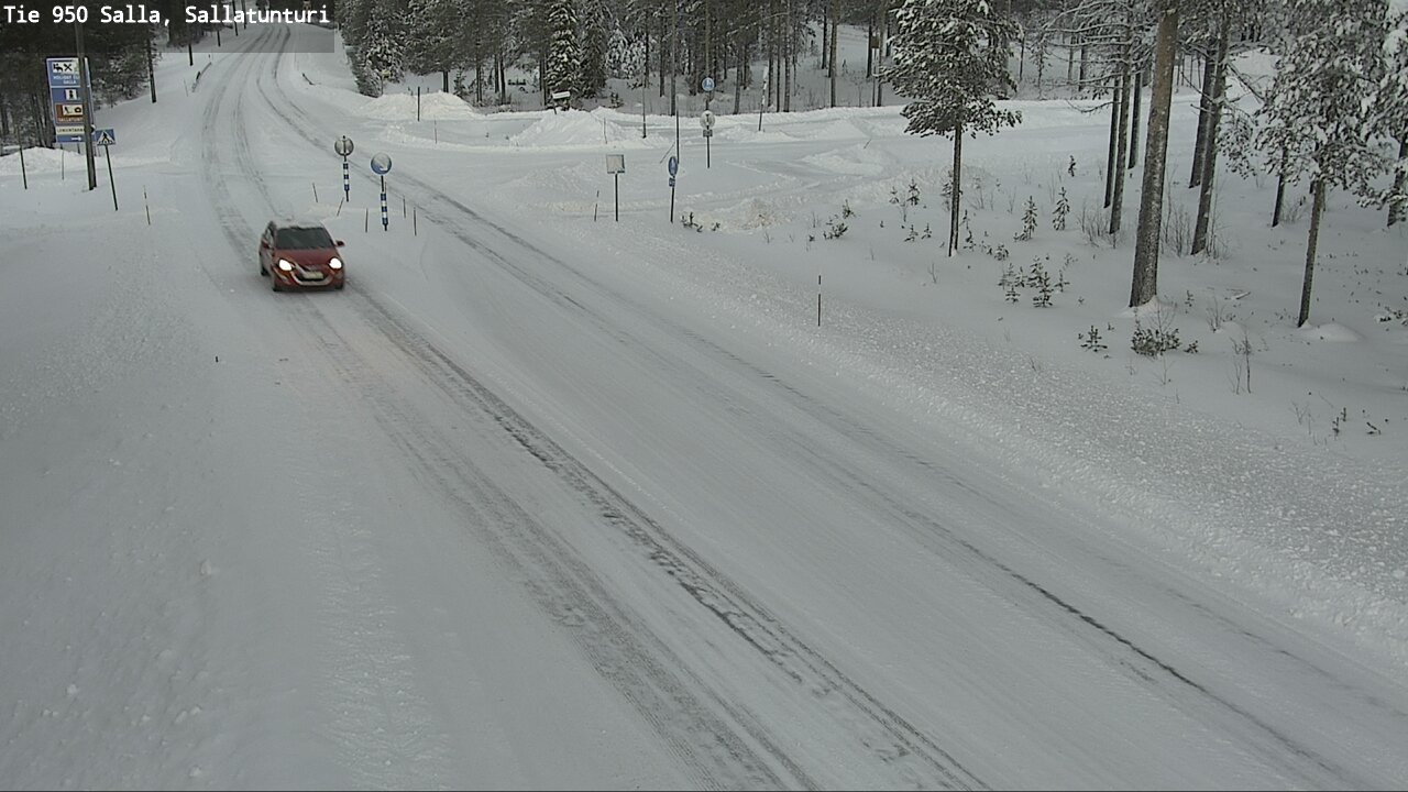 Weather Camera Image Road 950 Salla, Sallatunturi, Salla, Lappi