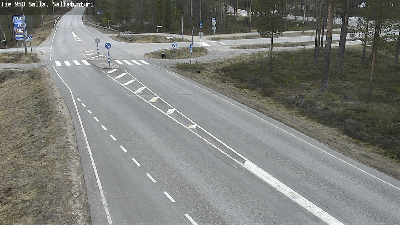Weather Camera Image Väg 950 Salla, Sallatunturi, Salla, Lappi